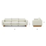 Kalok 92_ Sofa - Buckler Ivory