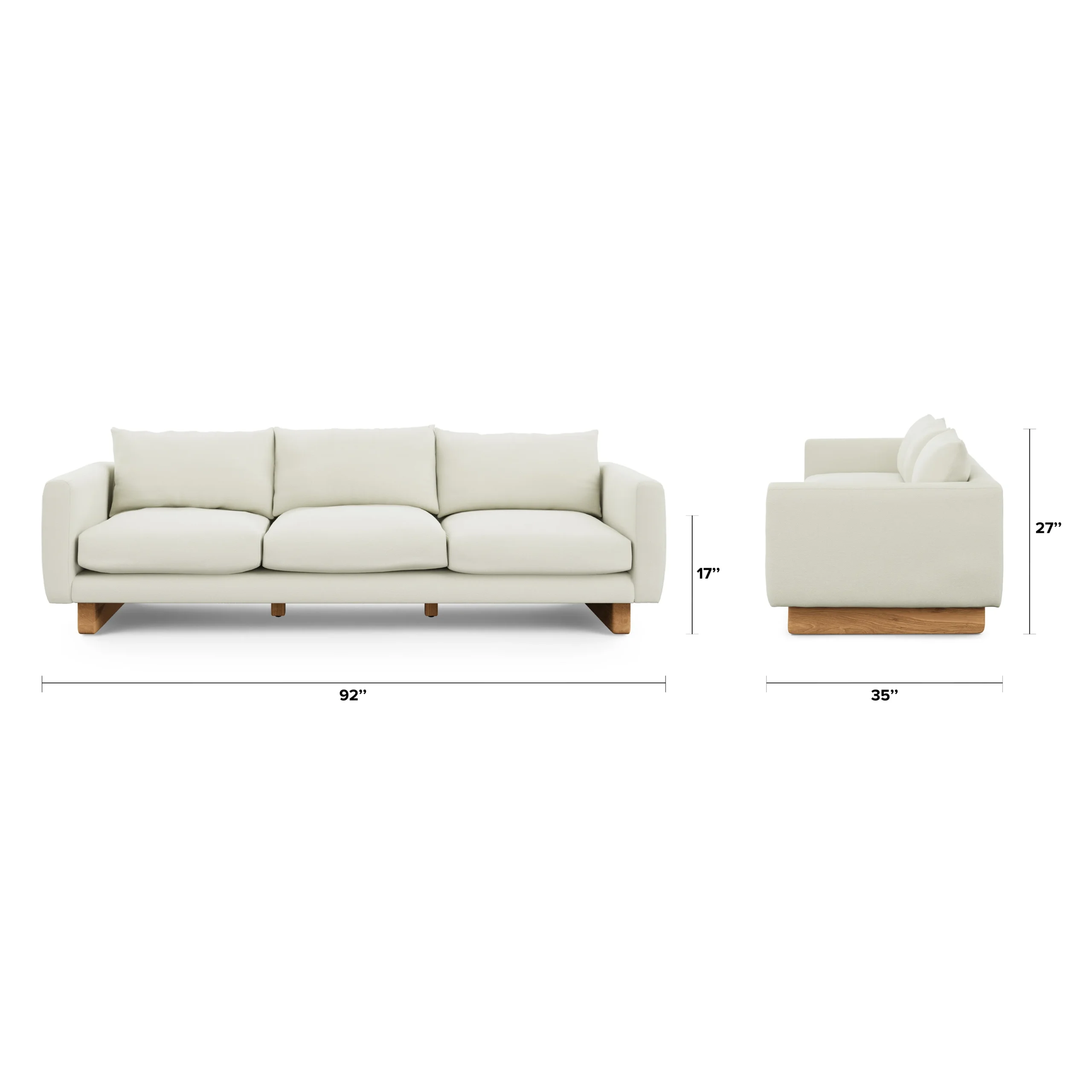 Kalok 92_ Sofa - Buckler Ivory - Image 14