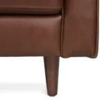 Sven 88_ Tufted Leather Sofa - Taos Brown
