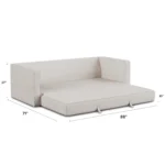 Sven 88_ Tufted Sofa Bed - Biscuit Cream