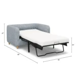 Vati 53_ Sleeper Chair -  Silver Light Blue