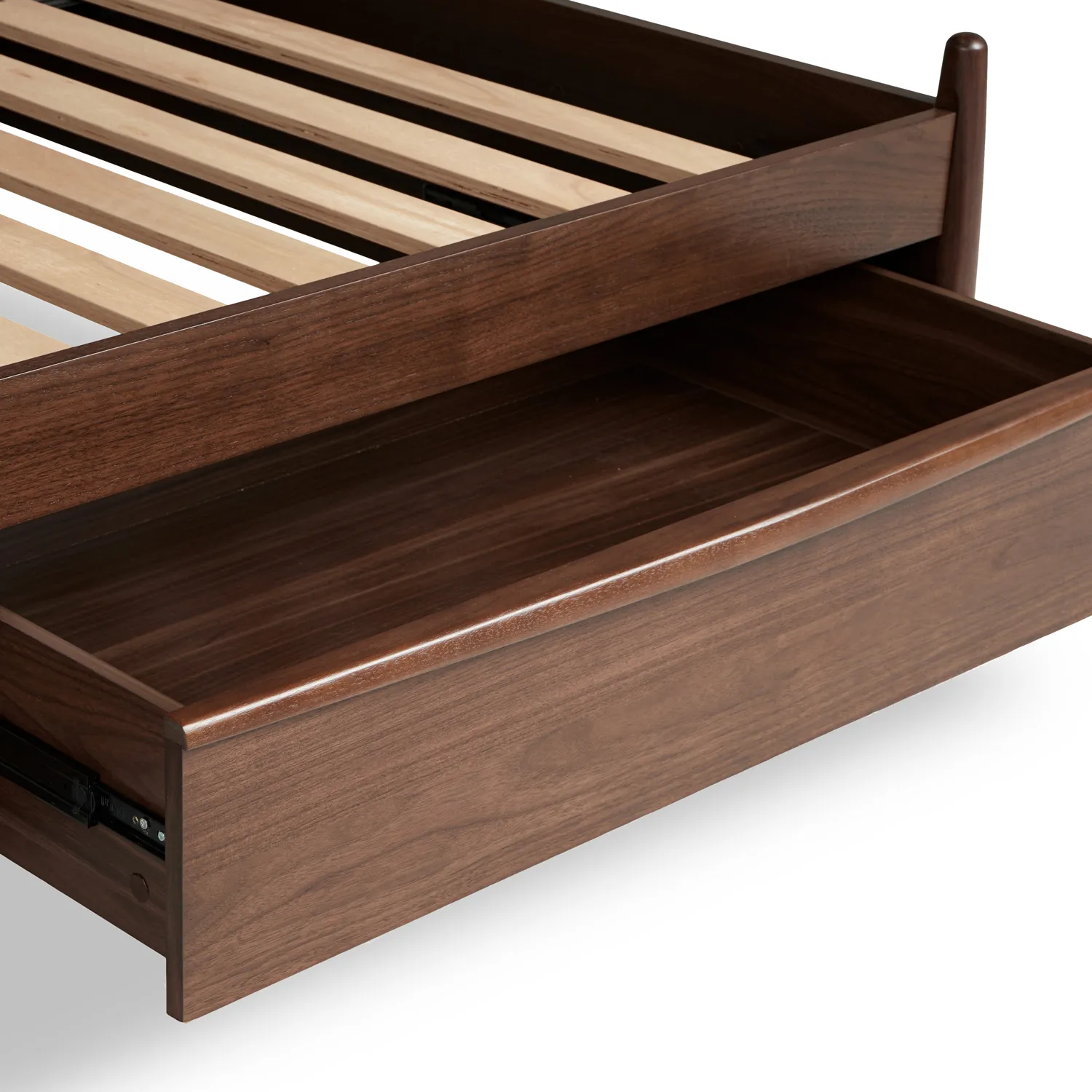 Lenia Queen Panel Storage Bed - Walnut - Image 15