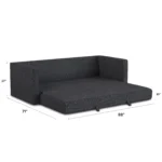 Sven 88_ Tufted Sofa Bed - Napa Charcoal