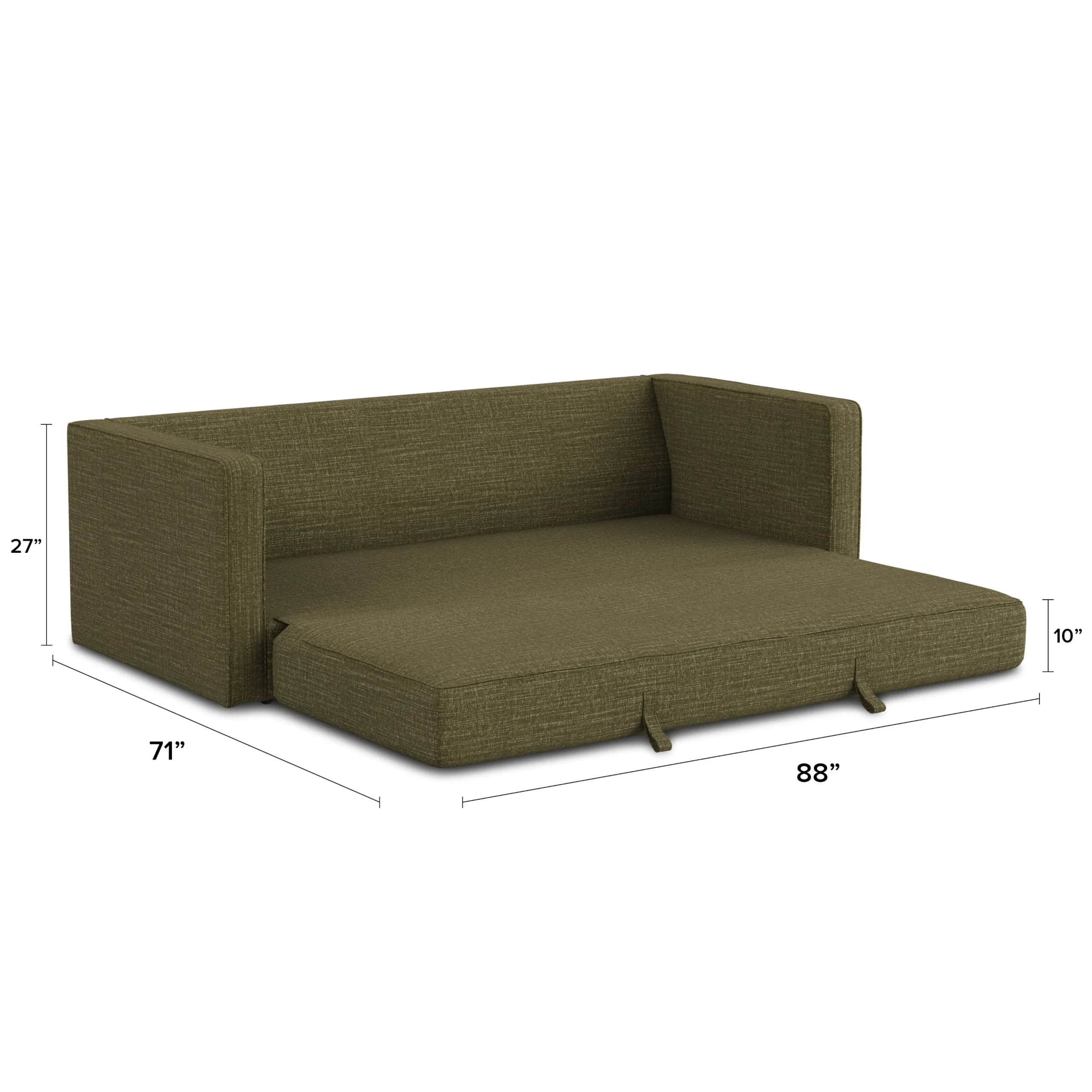 Sven 88_ Tufted Sofa Bed - Napa Moss - Image 8