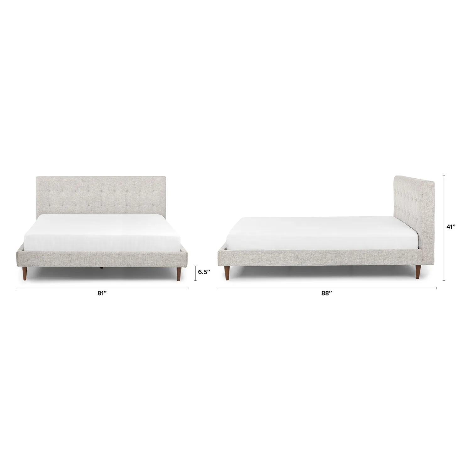Sven King Tufted Bed - Birch Ivory - Image 2