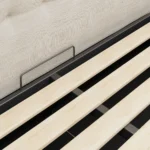 Sven King Tufted Storage Bed - Biscuit Cream