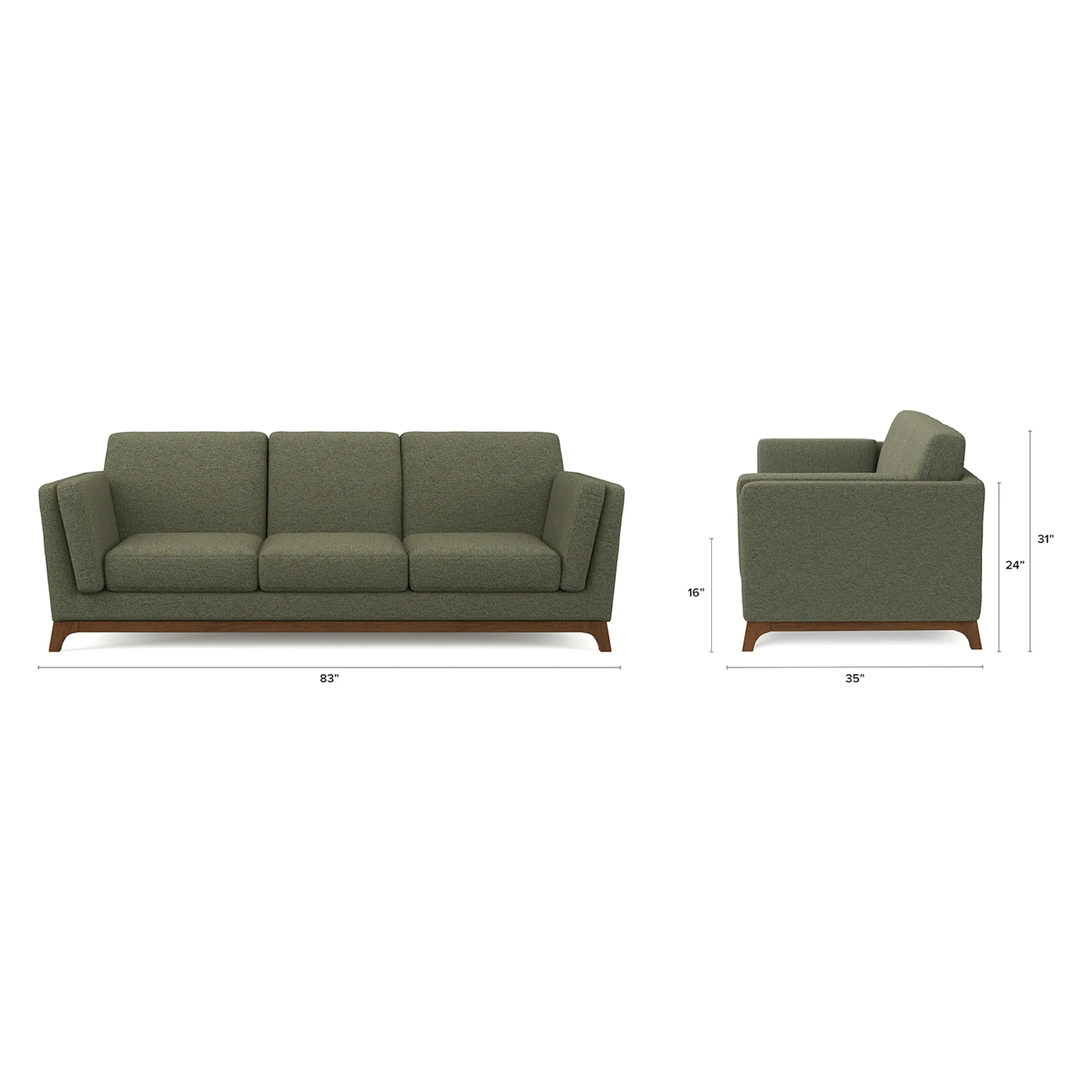 Ceni 83_ Sofa - Hemlock Green - Image 2