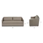 Landry 84.5_ Sofa - Napa Taupe