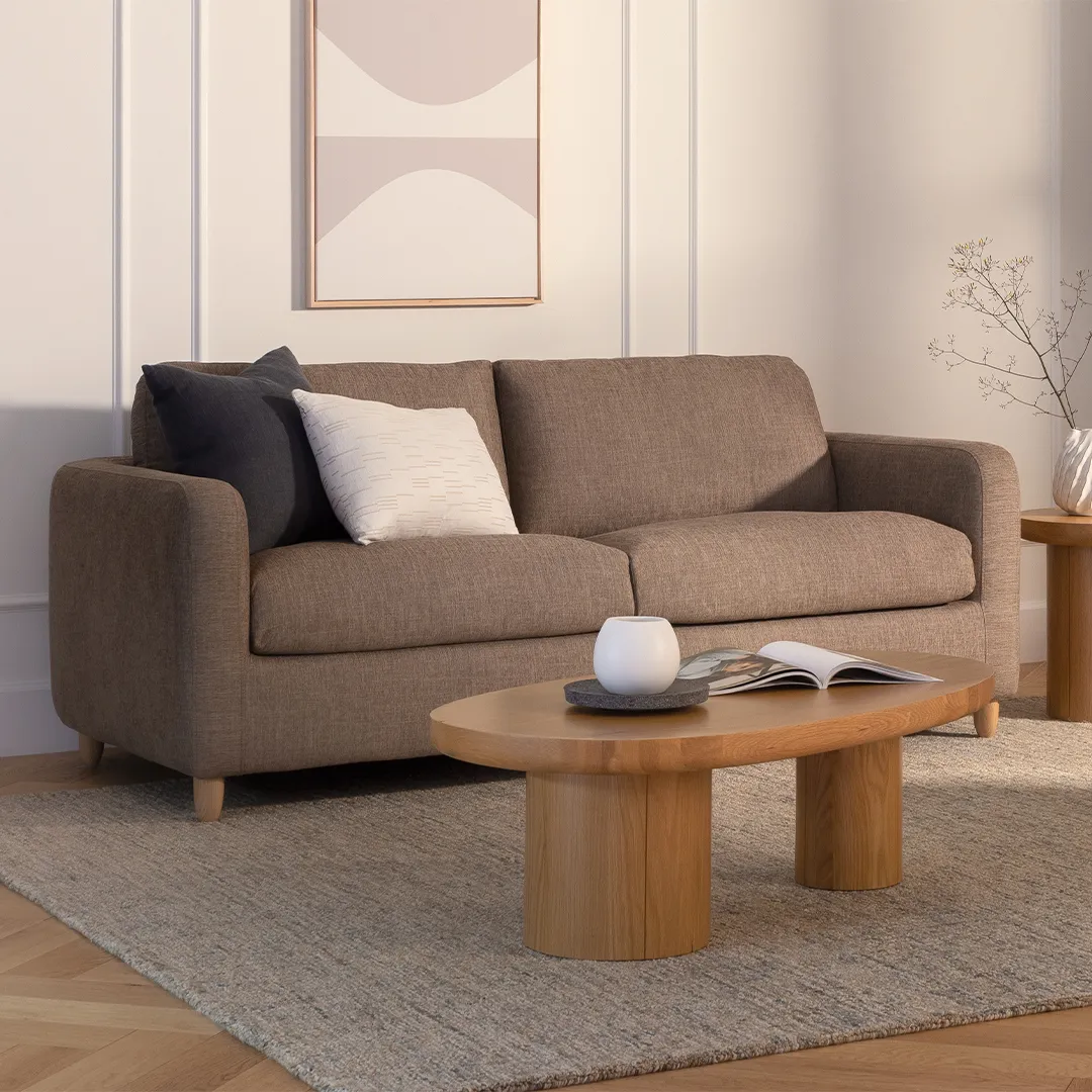 Vati 80_ Sofa Bed - Natural Oak and Buckler Brown - Image 12