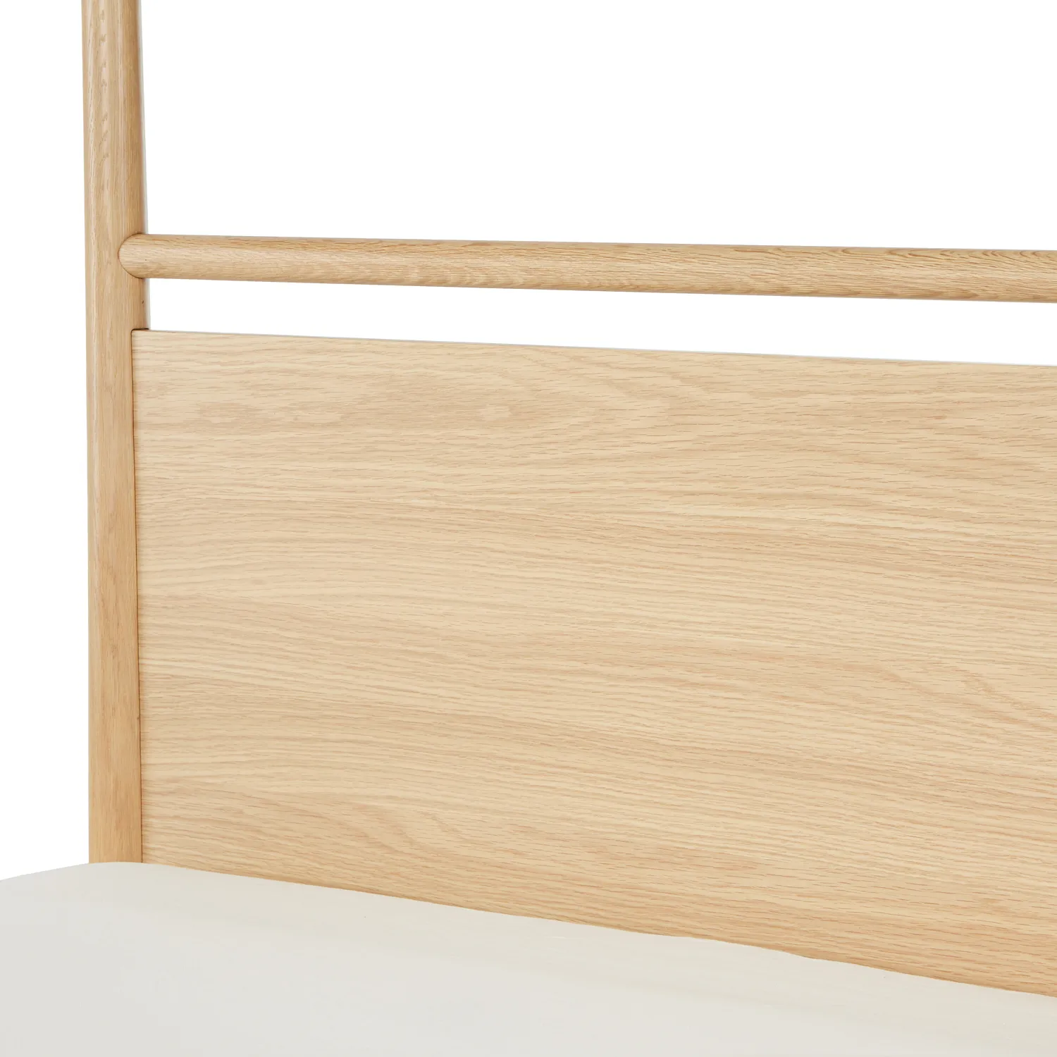 Lenia Queen Canopy Bed - White Oak - Image 11
