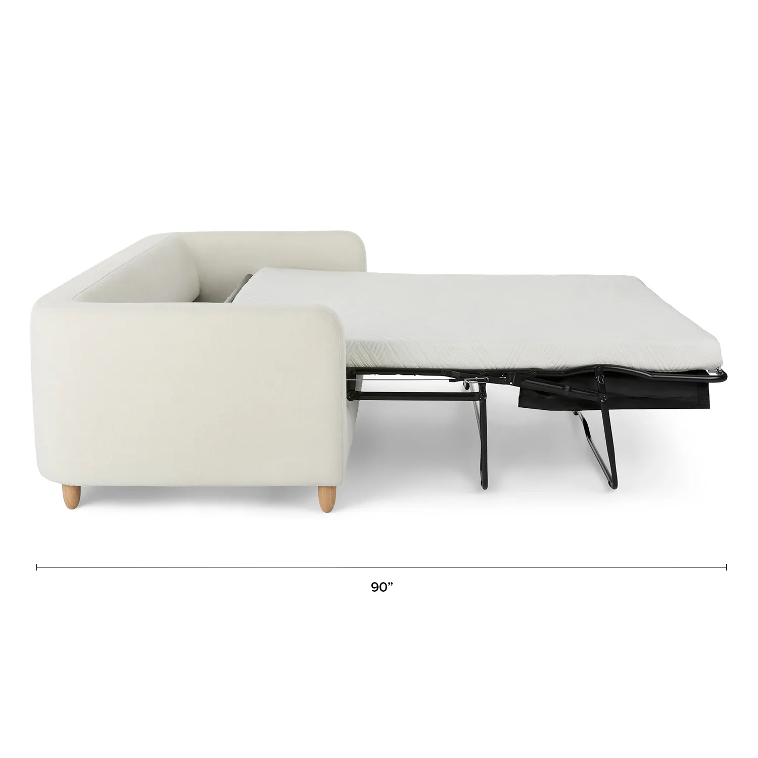 Vati 80_ Sofa Bed - Natural Oak and Buckler Ivory - Image 15