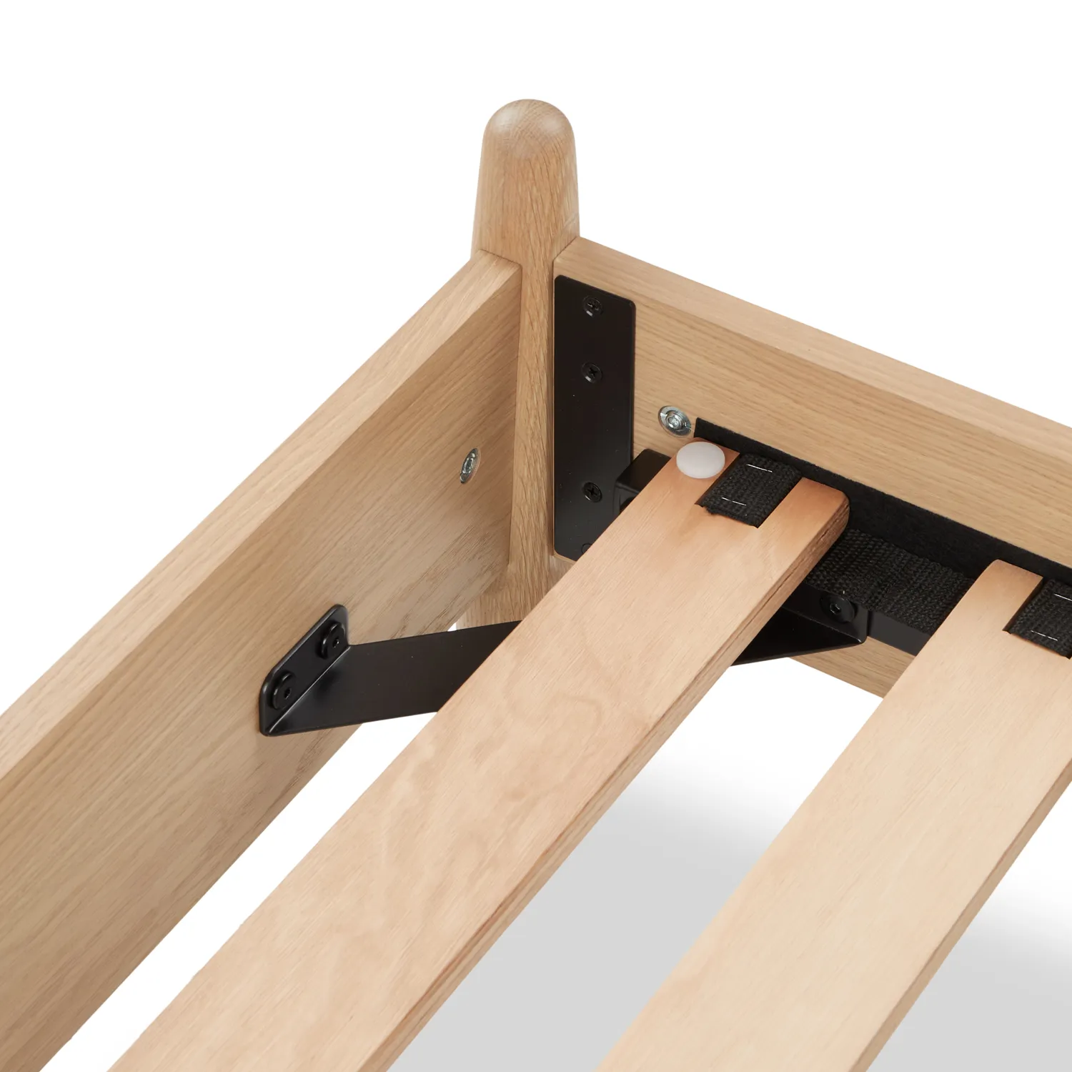 Lenia Twin Panel Bed - White Oak - Image 3