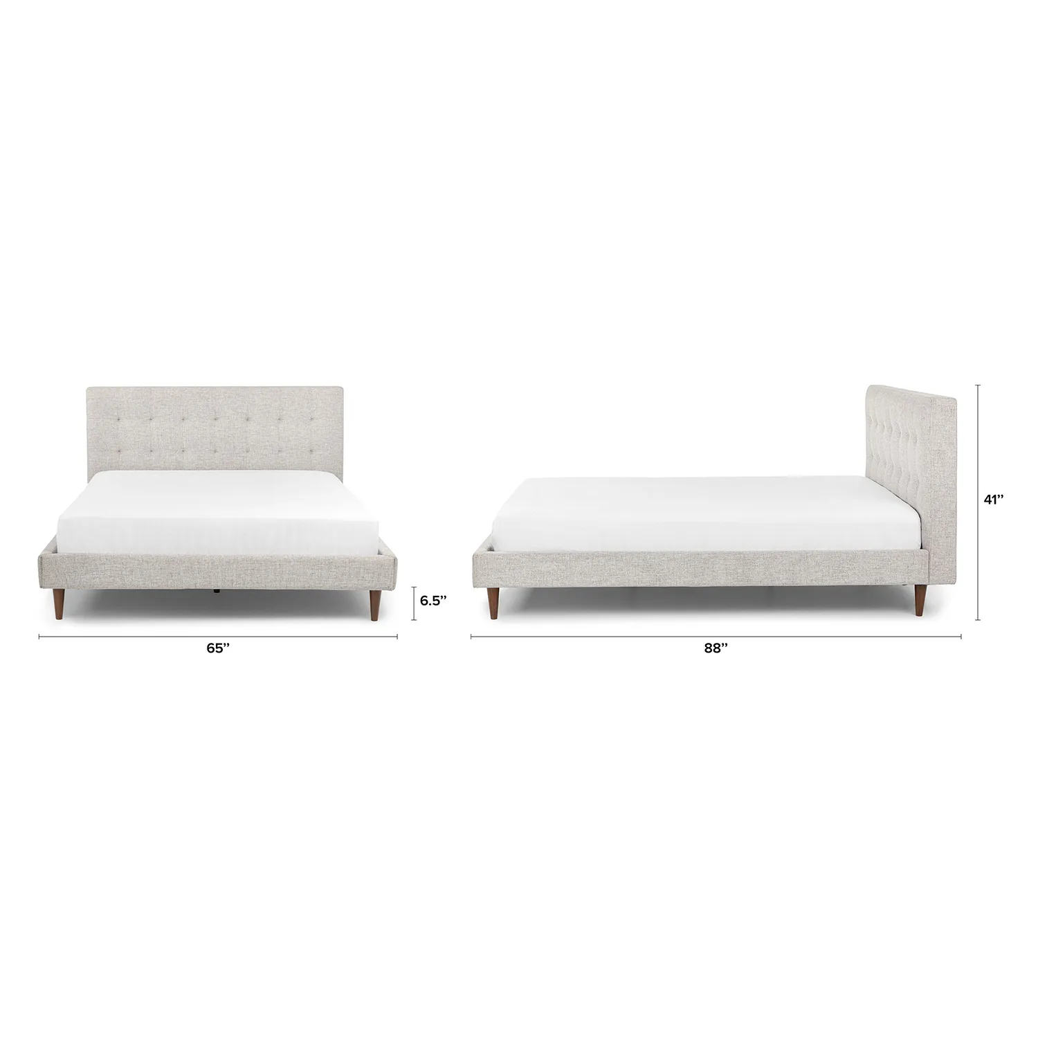 Sven Queen Tufted Bed - Birch Ivory - Image 7