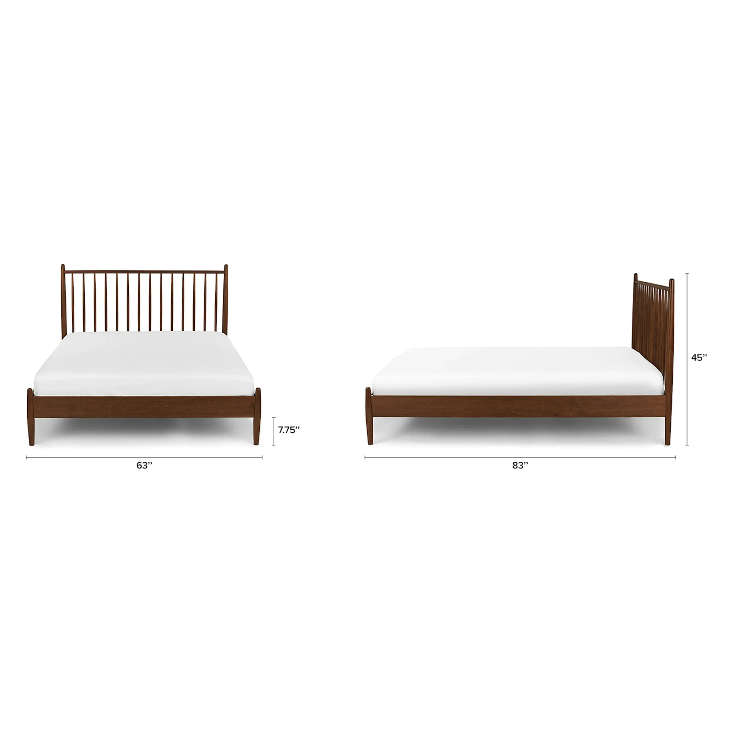 Lenia Queen Bed - Walnut - Image 10
