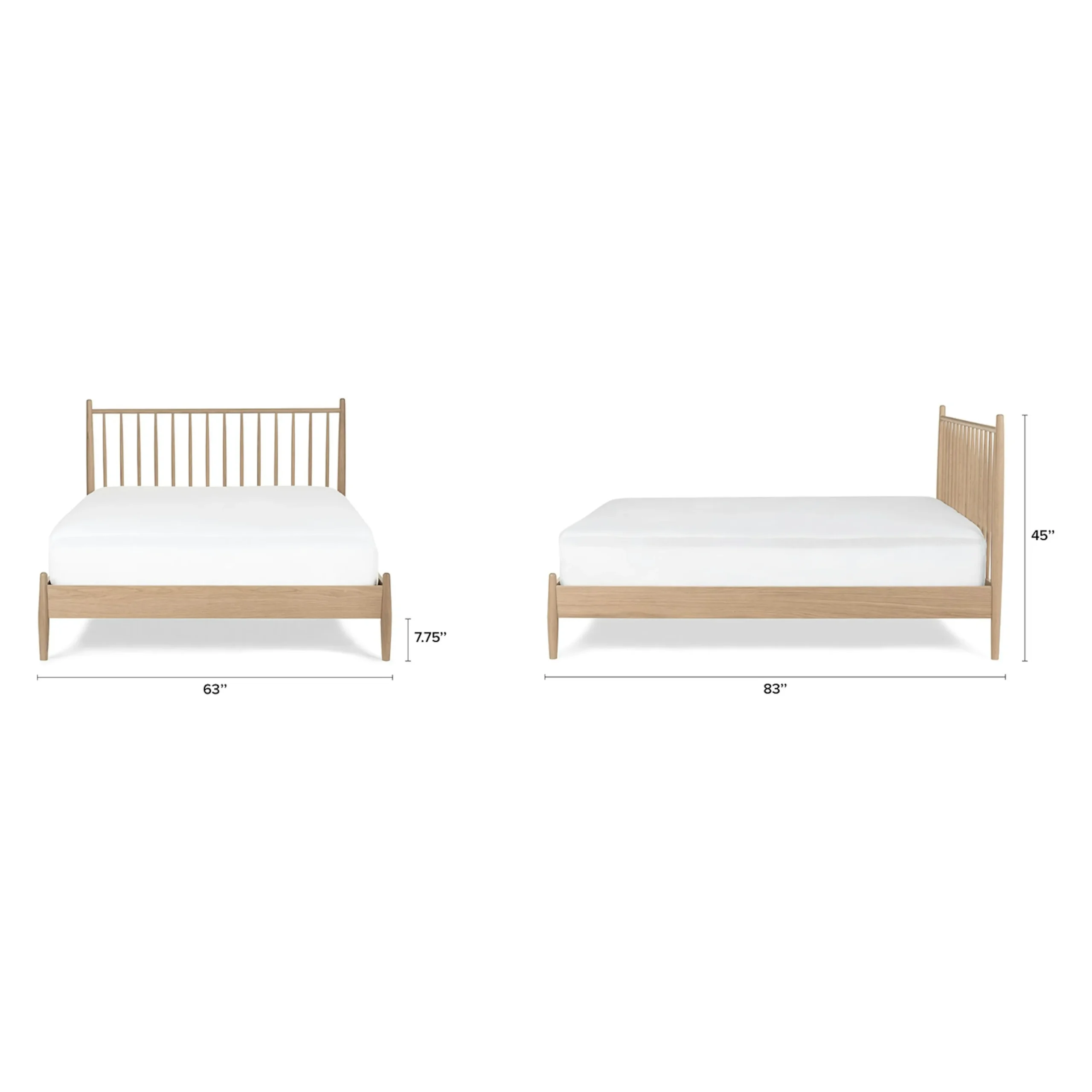 Lenia Queen Bed - White Oak - Image 10
