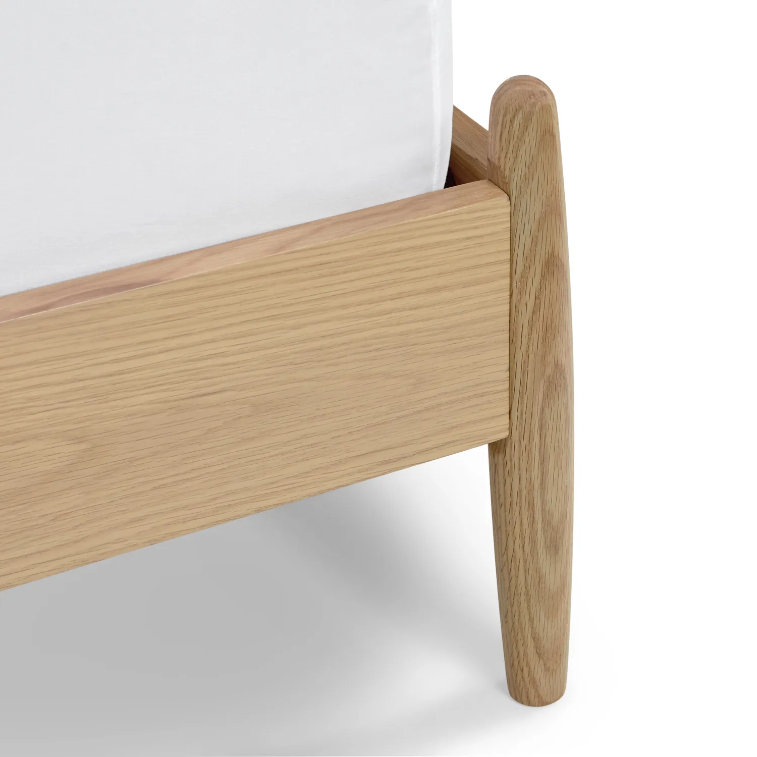 Lenia King Upholstered Bed - White Oak and Lunaria White Bouclé - Image 12