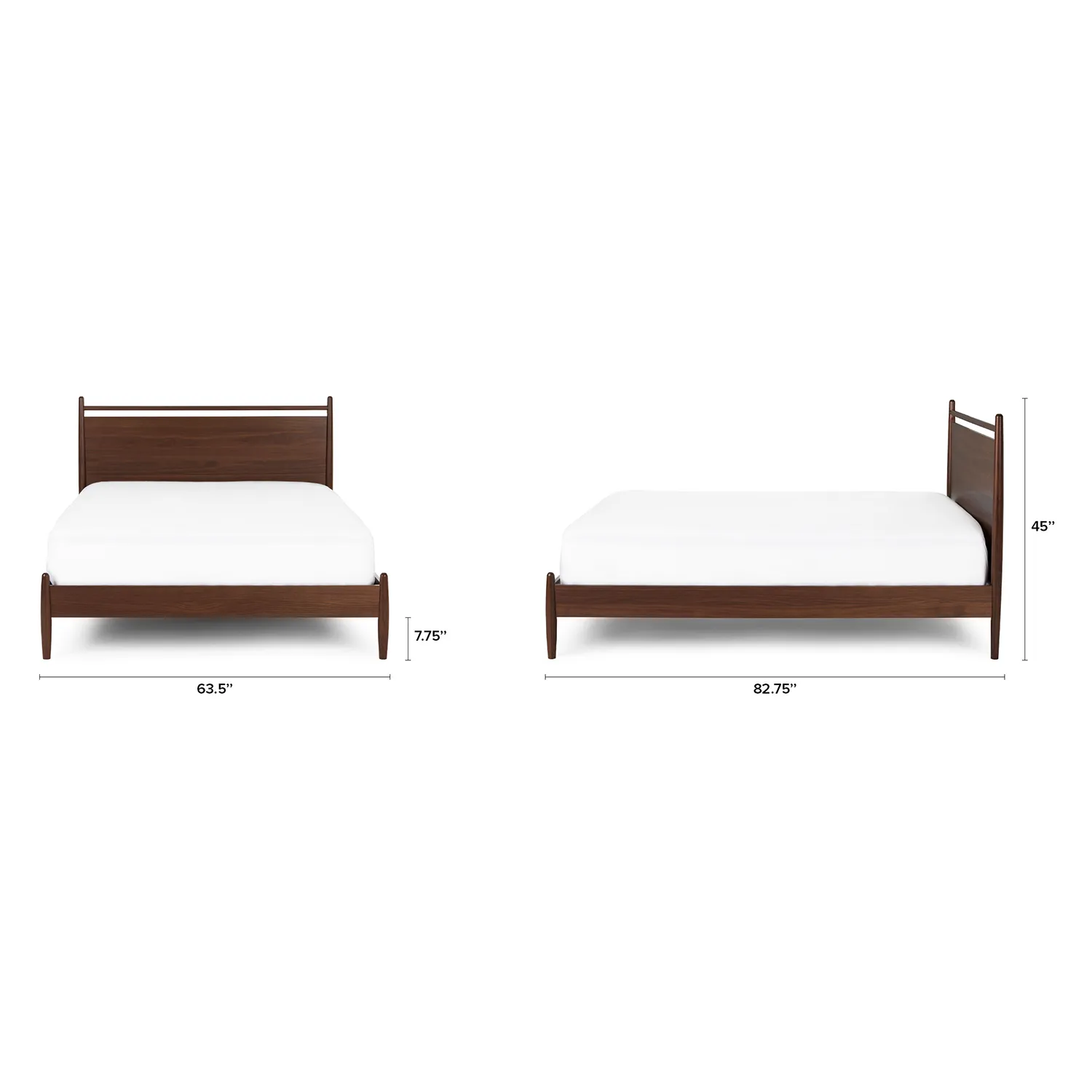 Lenia Queen Panel Bed - Walnut - Image 11