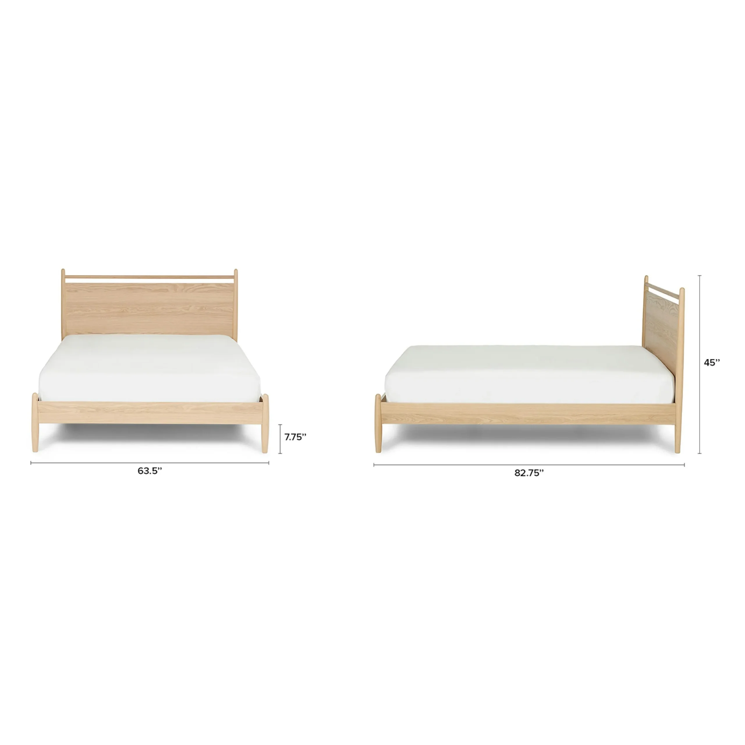 Lenia Queen Panel Bed - White Oak - Image 8