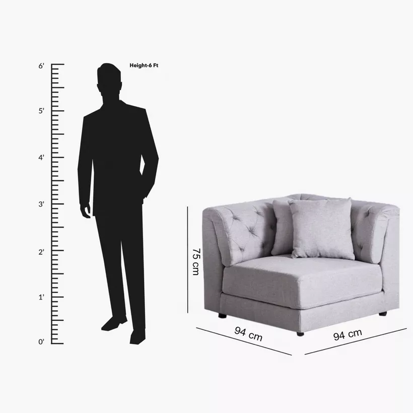 Emotion Corner Sofa with 2-Cushions - Image 13