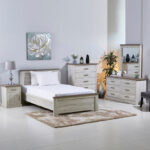 Angelic Night Stand with Door and Drawer