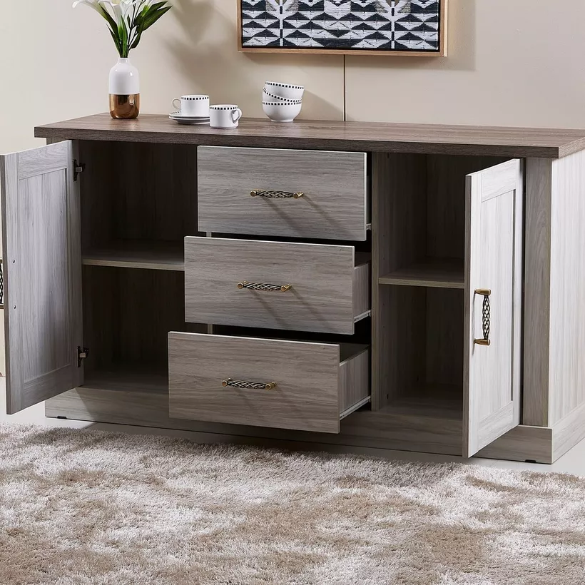 Angelic 3-Drawer Sideboard Buffet with 2 Doors - Image 4