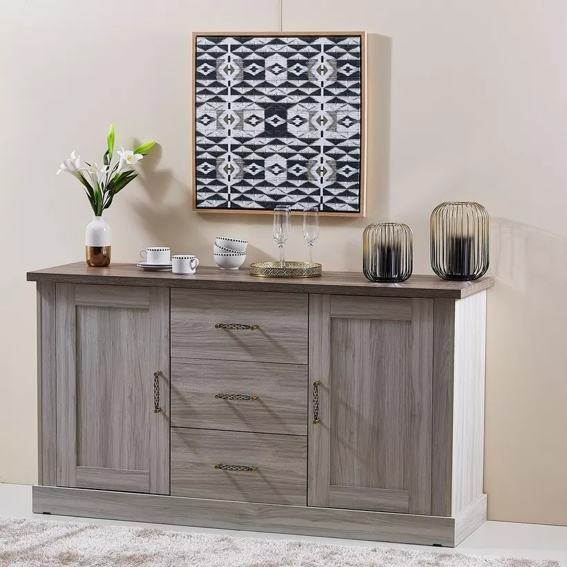 Angelic 3-Drawer Sideboard Buffet with 2 Doors - Image 5
