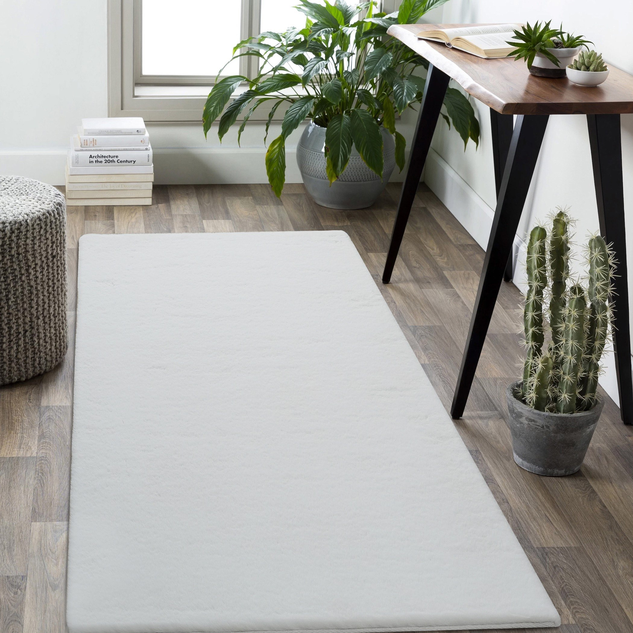 Faux Rabbit Fur Soft Plush Rug - 80x150 cm