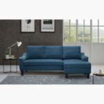 Sydney Right Corner Fabric Sofa Bed