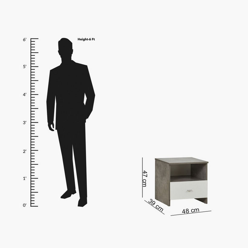 Patara 1-Drawer Nightstand - Image 12