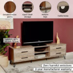 Miro 1.8 Metre TV Unit for TVs up to 75 inches