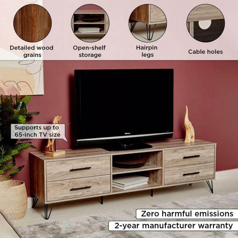 Miro 1.8 Metre TV Unit for TVs up to 75 inches - Image 5