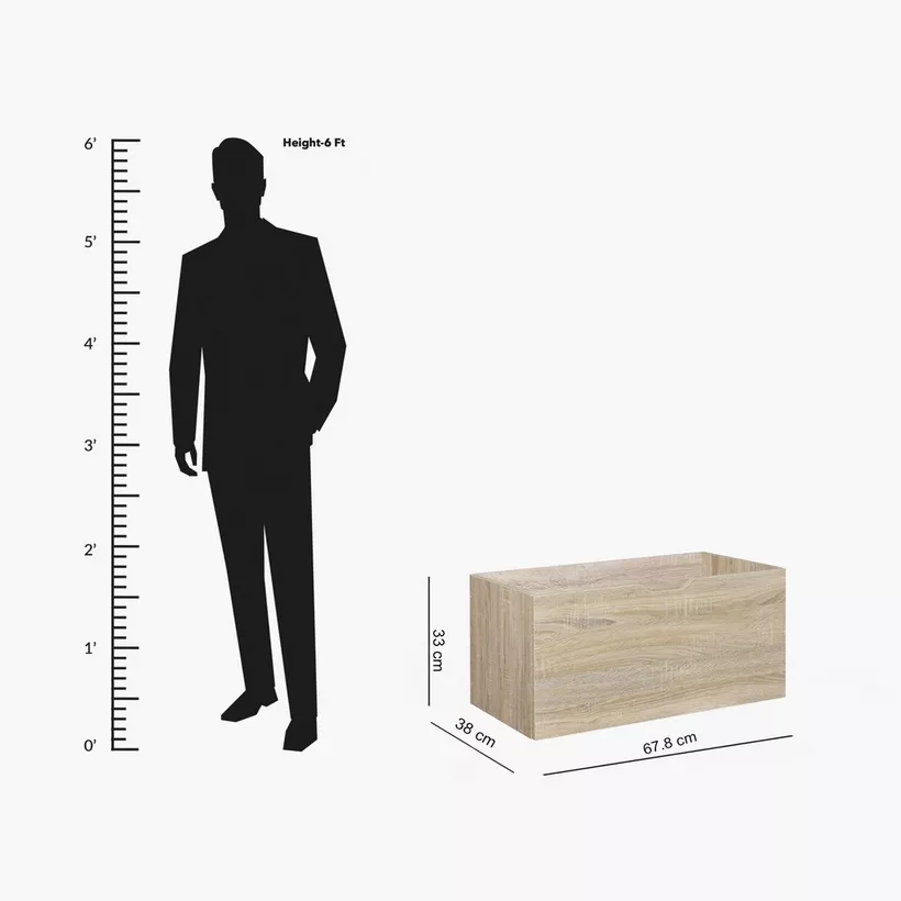 Halmstad Large Drop Down Door Insert - 38x68x33 cm - Image 7