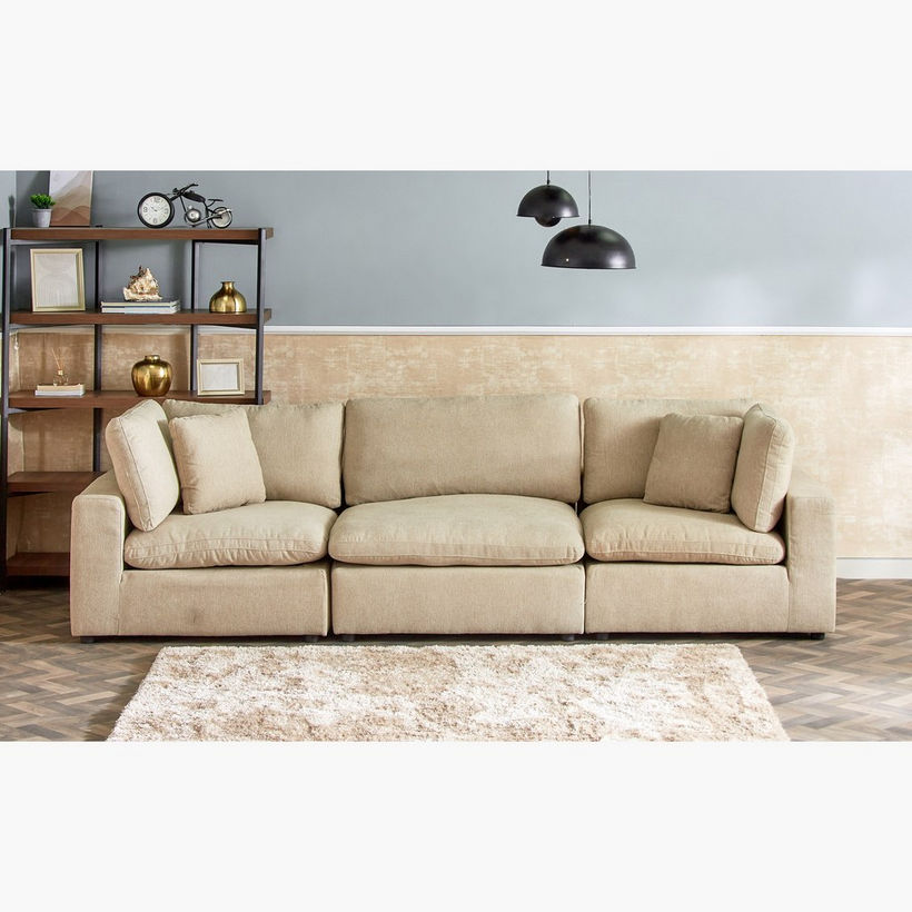 Signora Armless Fabric Chair - Image 10