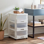 Kevin 3-Drawer Rattan Storage Cabinet