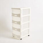 Kevin 4-Tier Rattan Storage Cabinet