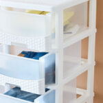 Kevin 4-Tier Rattan Storage Cabinet