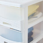 Kevin 4-Tier Rattan Storage Cabinet