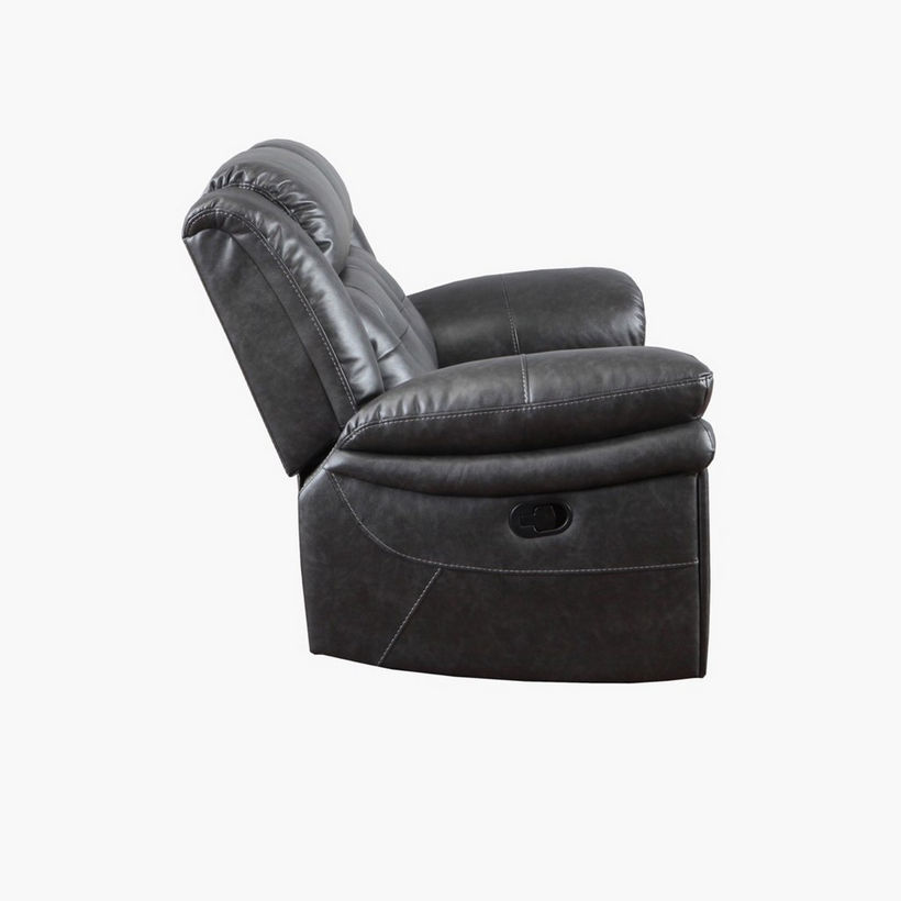 Bradley 2-Seater Leather-Look Fabric Recliner Sofa - Image 10
