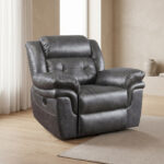 Bradley 1-Seater Leather-Look Fabric Recliner Sofa