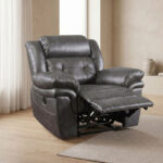 Bradley 1-Seater Leather-Look Fabric Recliner Sofa