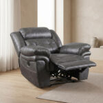 Bradley 1-Seater Leather-Look Fabric Recliner Sofa