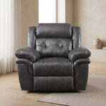 Bradley 1-Seater Leather-Look Fabric Recliner Sofa