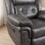 Bradley 1-Seater Leather-Look Fabric Recliner Sofa