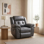 Bradley 1-Seater Leather-Look Fabric Recliner Sofa