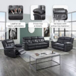 Bradley 1-Seater Leather-Look Fabric Recliner Sofa