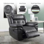 Bradley 1-Seater Leather-Look Fabric Recliner Sofa