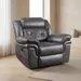 Bradley 1-Seater Leather-Look Fabric Recliner Sofa - Image 14