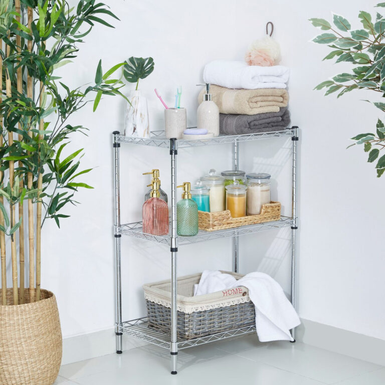 Kean 3-Tier Heavy Duty Mini Wire Shelving Unit