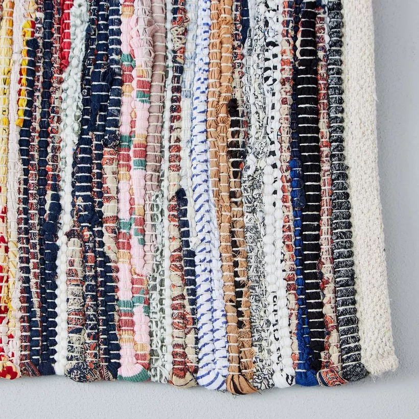 Axis Recycled Cotton Dhurrie - 50x80 cm - Image 3