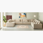 Giovanni Large and Luxurious Fabric Corner Sofa